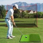 SAPLIZE Large Non-Slip Golf Hitting Mat 24"x24