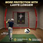 10x8 ft Golf Hitting Net with Simulator Screen