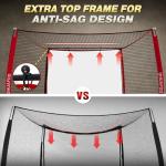 10x8 ft Golf Hitting Net with Simulator Screen