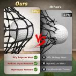 10x8 ft Golf Hitting Net with Simulator Screen