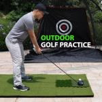 GAIARENA Tri-Turf Golf Hitting Practice Mat