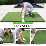 GAIARENA Tri-Turf Golf Hitting Practice Mat