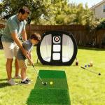 Golf Putting Mat with Hitting Net and Balls