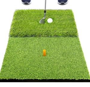 SAPLIZE 2-in-1 Foldable Golf Practice Hitting Mat