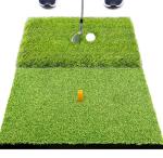 SAPLIZE 2-in-1 Foldable Golf Practice Hitting Mat
