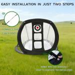 Golf Putting Mat with Hitting Net and Balls