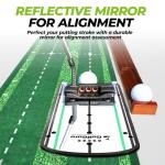 Golfguru 9.8ft Indoor Putting Green Mat with Return