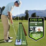 Golfguru 9.8ft Indoor Putting Green Mat with Return