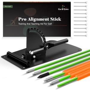 Golf Alignment Sticks Holder with Foam Protection