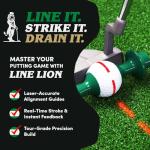 Line Lion Putting Trainer - Portable Golf Practice Aid