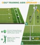 Upgraded Dual-Turf Golf Hitting Mat 5x4ft