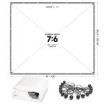 Triple Layer Golf Simulator Impact Screen for Home