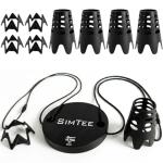 Reusable Golf Simulator Tees with Tether Base