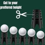 Reusable Golf Simulator Tees with Tether Base