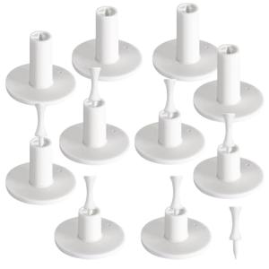 Rubber Golf Tees and Holders Set for Practice