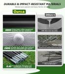 10 x 7FT Golf Practice Net with Hitting Mat