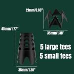 Reusable Golf Simulator Tees with Tether Base