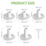 Rubber Golf Tees and Holders Set for Practice