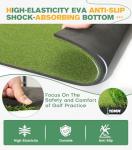 Upgraded Dual-Turf Golf Hitting Mat 5x4ft