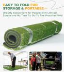 Upgraded Dual-Turf Golf Hitting Mat 5x4ft