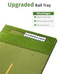 5.2x4ft Dual-Turf Golf Mat with Ball Tray