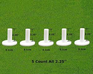 FINGER TEN Golf Rubber Tees 5-Pack for Practice