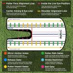 KINGTOP Golf Putting Mirror with Carry Bag