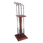 Wooden Golf Club Display Rack for 6 Clubs