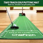 Indoor Golf Putting Green with Automatic Ball Return