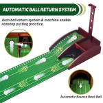 Indoor Golf Putting Green with Automatic Ball Return