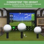 Solvora Rubber Golf Tees - 8 Pack Mixed Sizes