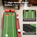 Adjustable Indoor Putting Green with Auto Ball Return