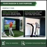 SIG10 Golf Simulator Enclosure with Impact Screen