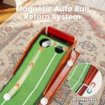Adjustable Indoor Putting Green with Auto Ball Return