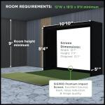 SIG10 Golf Simulator Enclosure with Impact Screen