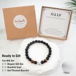 Golf Natural Stone Bead Bracelet for Men