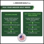 SIG10 Golf Simulator Enclosure with Impact Screen