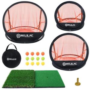 Relilac Golf Chipping Practice Net Set
