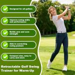 Pro-Level Retractable Golf Swing Trainer Aid