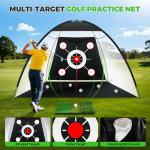 10x7FT Golf Net with Practice Mat and Accessories