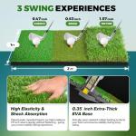 10x7FT Golf Net with Practice Mat and Accessories