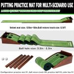 Indoor Putting Green with Automatic Ball Return