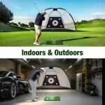 MoKo 10x7 ft Golf Hitting Net and Mat
