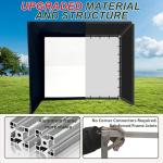 VICCGO 10x8ft Indoor Golf Simulator Enclosure Kit