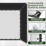 VICCGO 10x8ft Indoor Golf Simulator Enclosure Kit