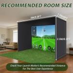 VICCGO 10x8ft Indoor Golf Simulator Enclosure Kit