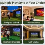 VICCGO 10x8ft Indoor Golf Simulator Enclosure Kit