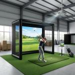 Inflatable Golf Simulator Tent with Projection Screen