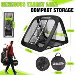2-in-1 Golf Chipping Practice Net 2.5'×2.5