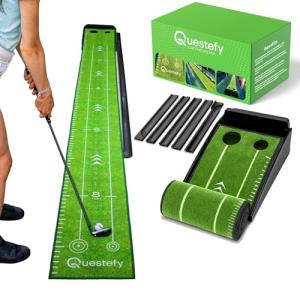 Indoor Putting Green with Auto Return & Non-Slip Surface